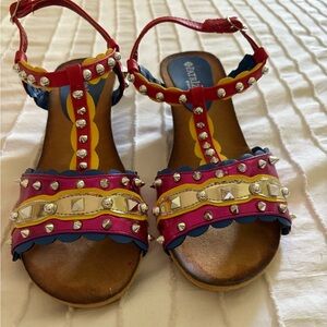 Colorful Studded Sandals